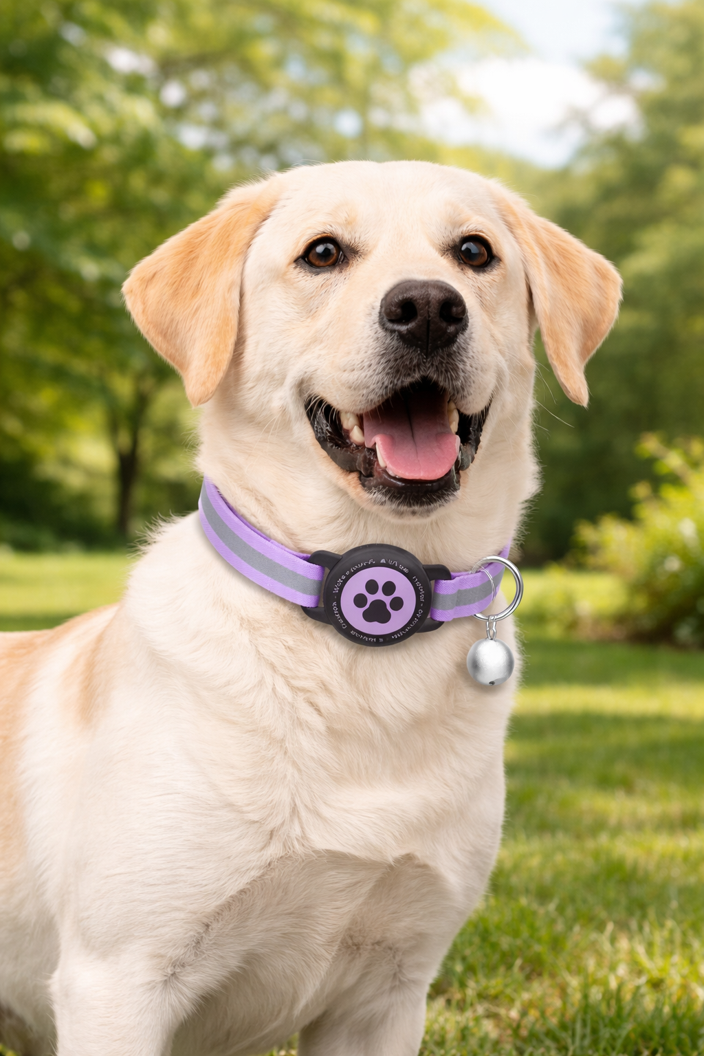 Furrigo Reflective AirTag Dog Collar (Adjustable & Lightweight)